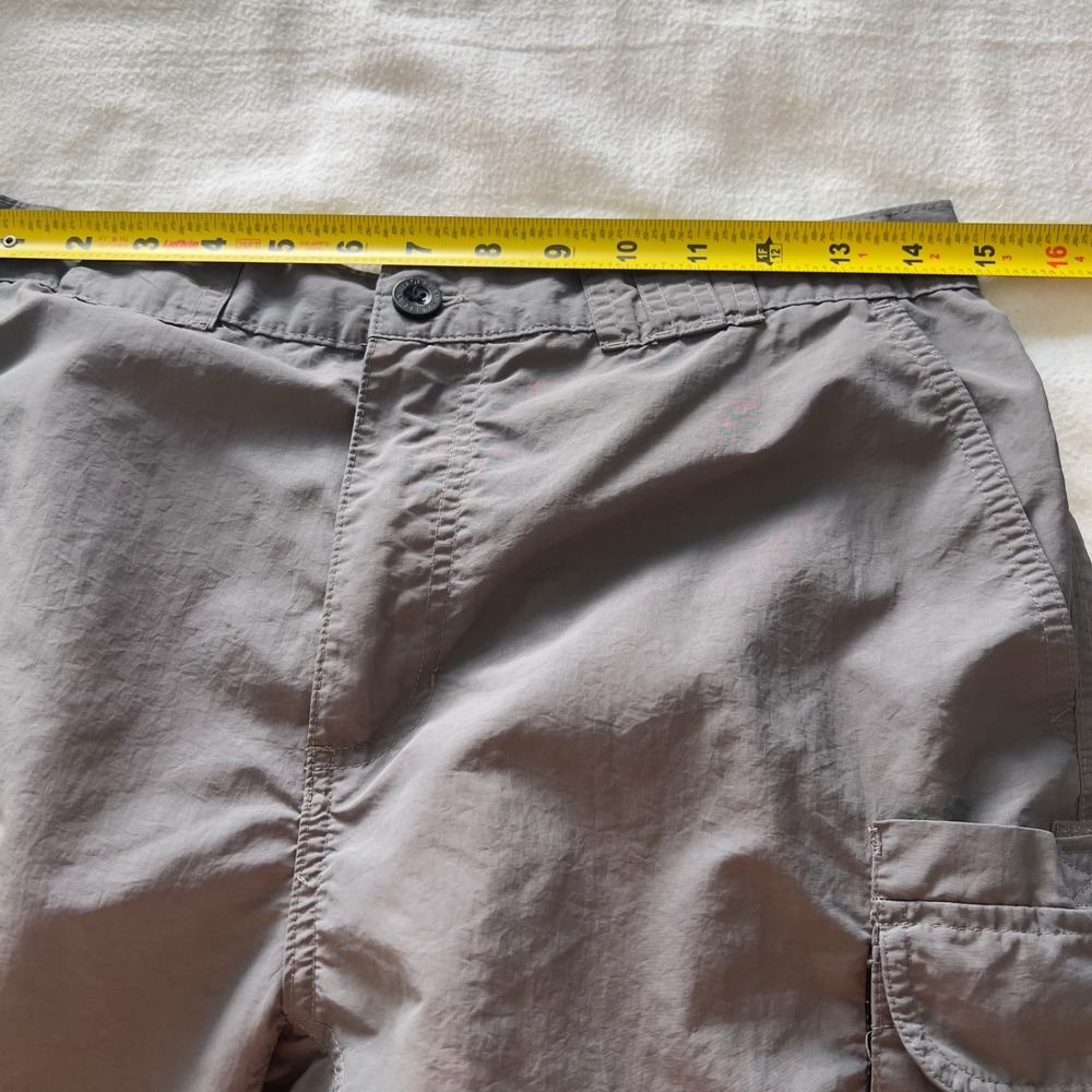 Magellan Outdoors Fish Gear Gray Convertible Zip Off Cargo Pants Mens Small S - Picture 7 of 10